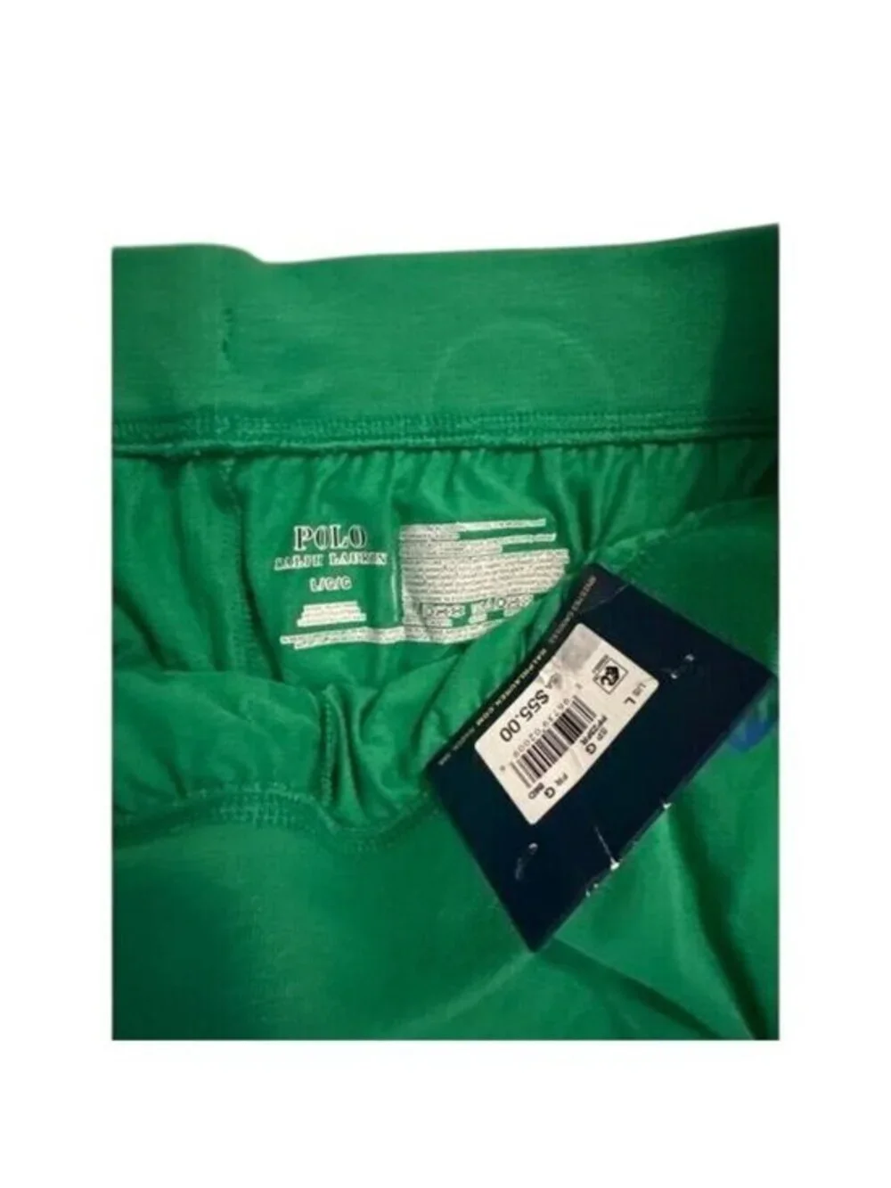 Polo Ralph Lauren Mens Green Sleep Jogger Pants Loungewear Logo Design Size Larg